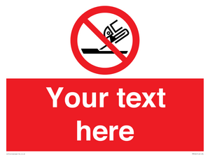 Custom prohibition Do not use for face grinding